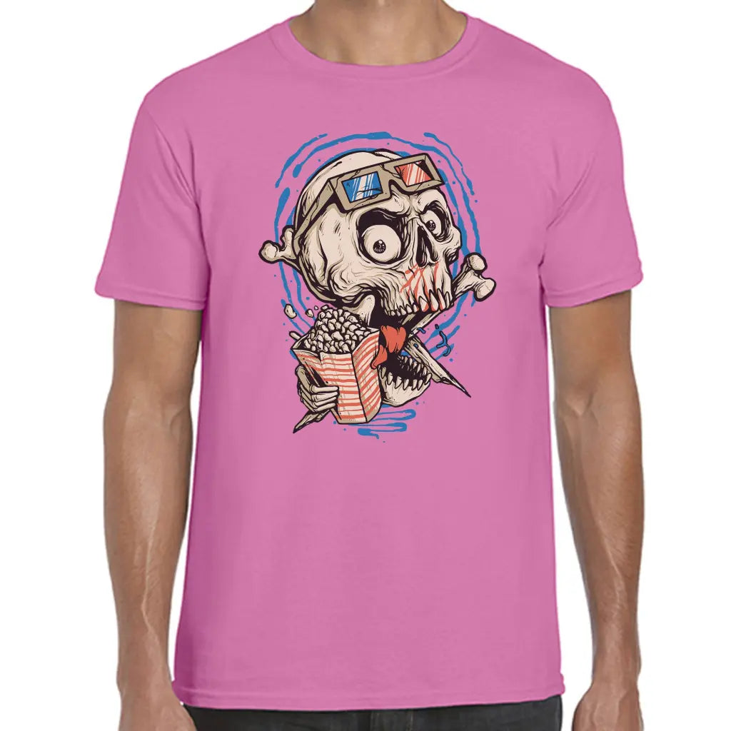 3D Popcorn Skull T-Shirt - Tshirtpark.com