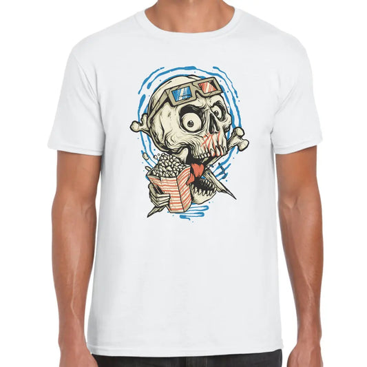 3D Popcorn Skull T-Shirt - Tshirtpark.com