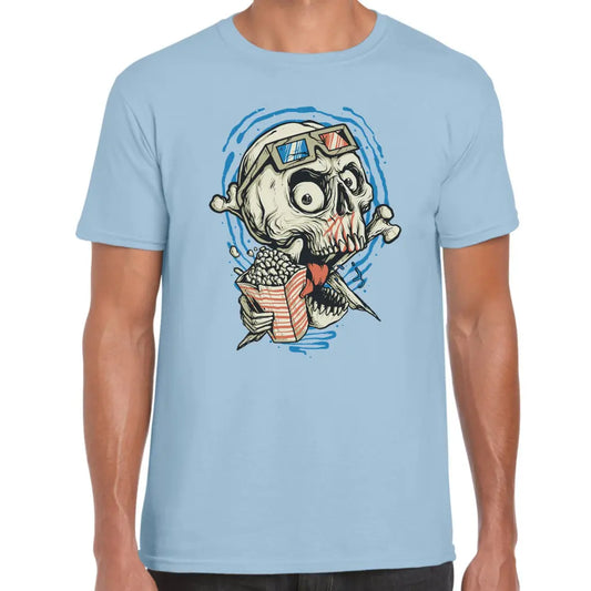 3D Popcorn Skull T-Shirt - Tshirtpark.com