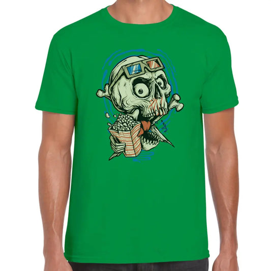 3D Popcorn Skull T-Shirt - Tshirtpark.com