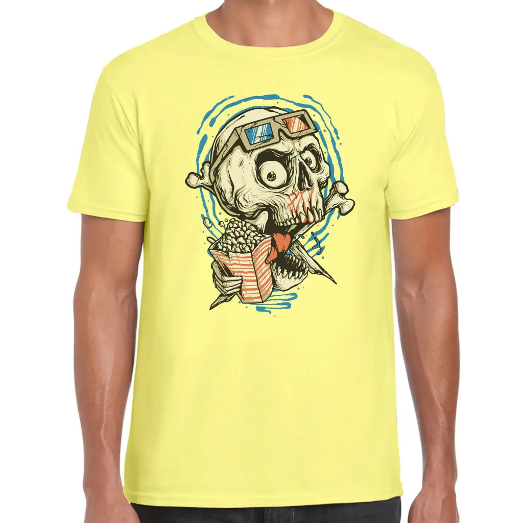 3D Popcorn Skull T-Shirt - Tshirtpark.com
