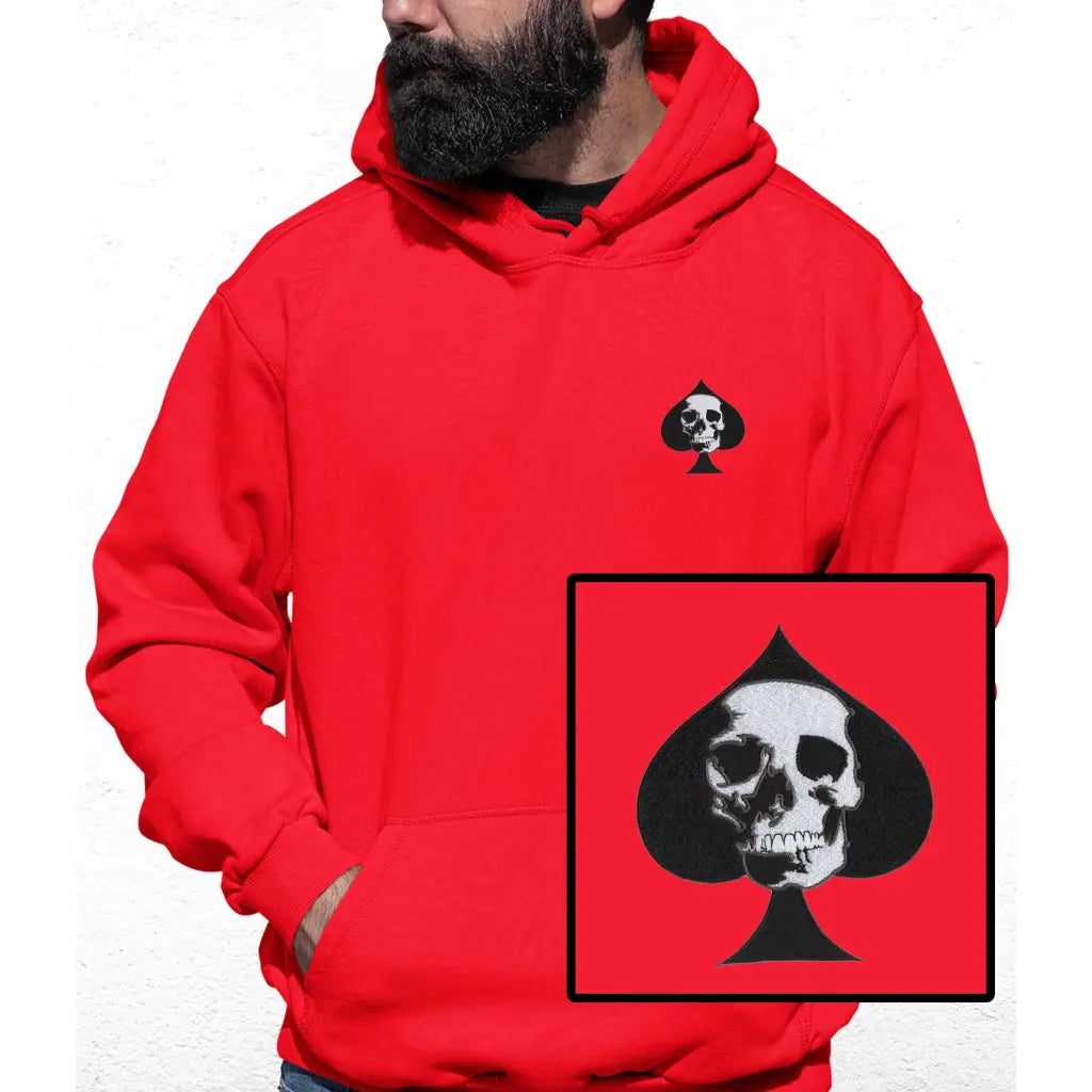 Ace Skull Embroidered Colour Hoodie - Tshirtpark.com