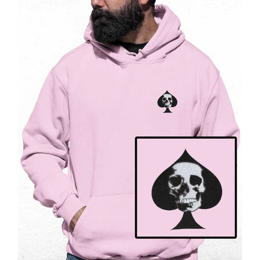 Ace Skull Embroidered Colour Hoodie - Tshirtpark.com