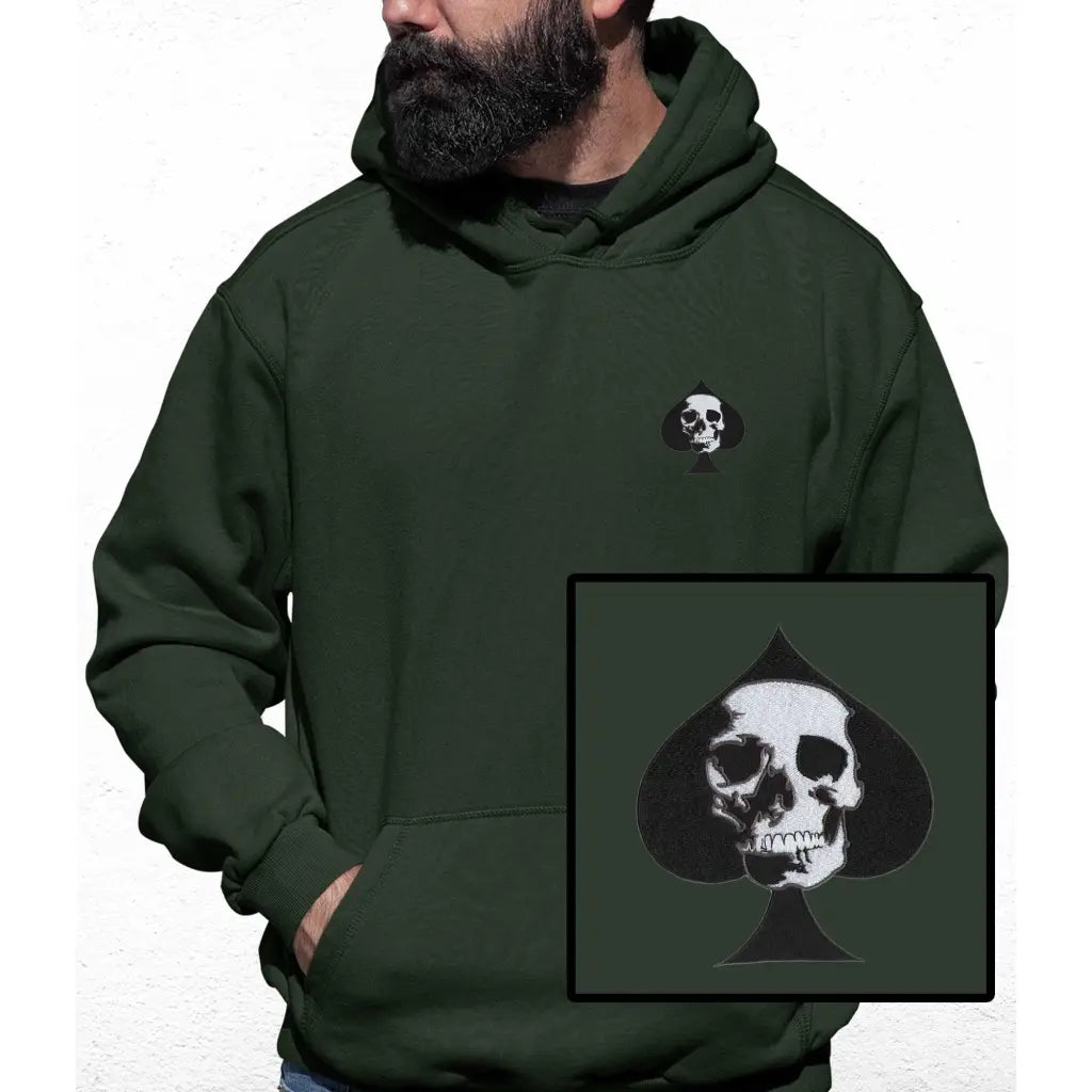 Ace Skull Embroidered Colour Hoodie - Tshirtpark.com