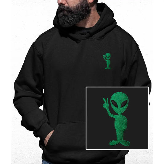 Alien Embroidered Colour Hoodie - Tshirtpark.com