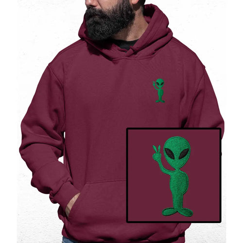 Alien Embroidered Colour Hoodie