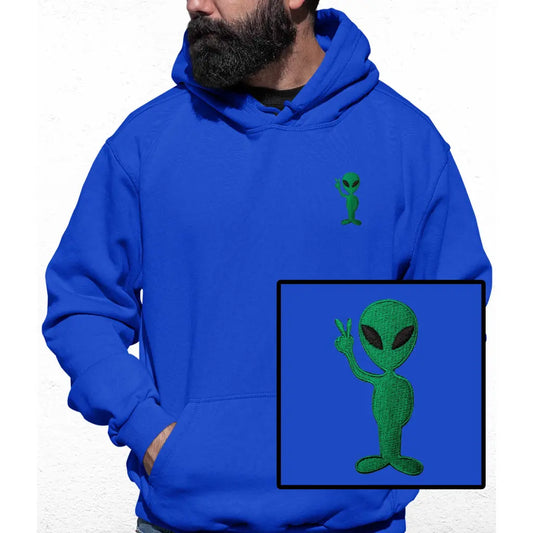 Alien Embroidered Colour Hoodie - Tshirtpark.com