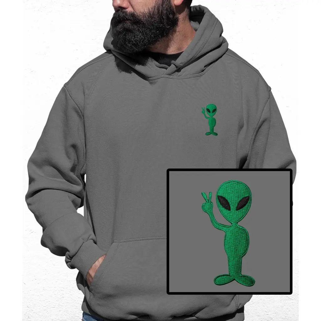 Alien Embroidered Colour Hoodie - Tshirtpark.com