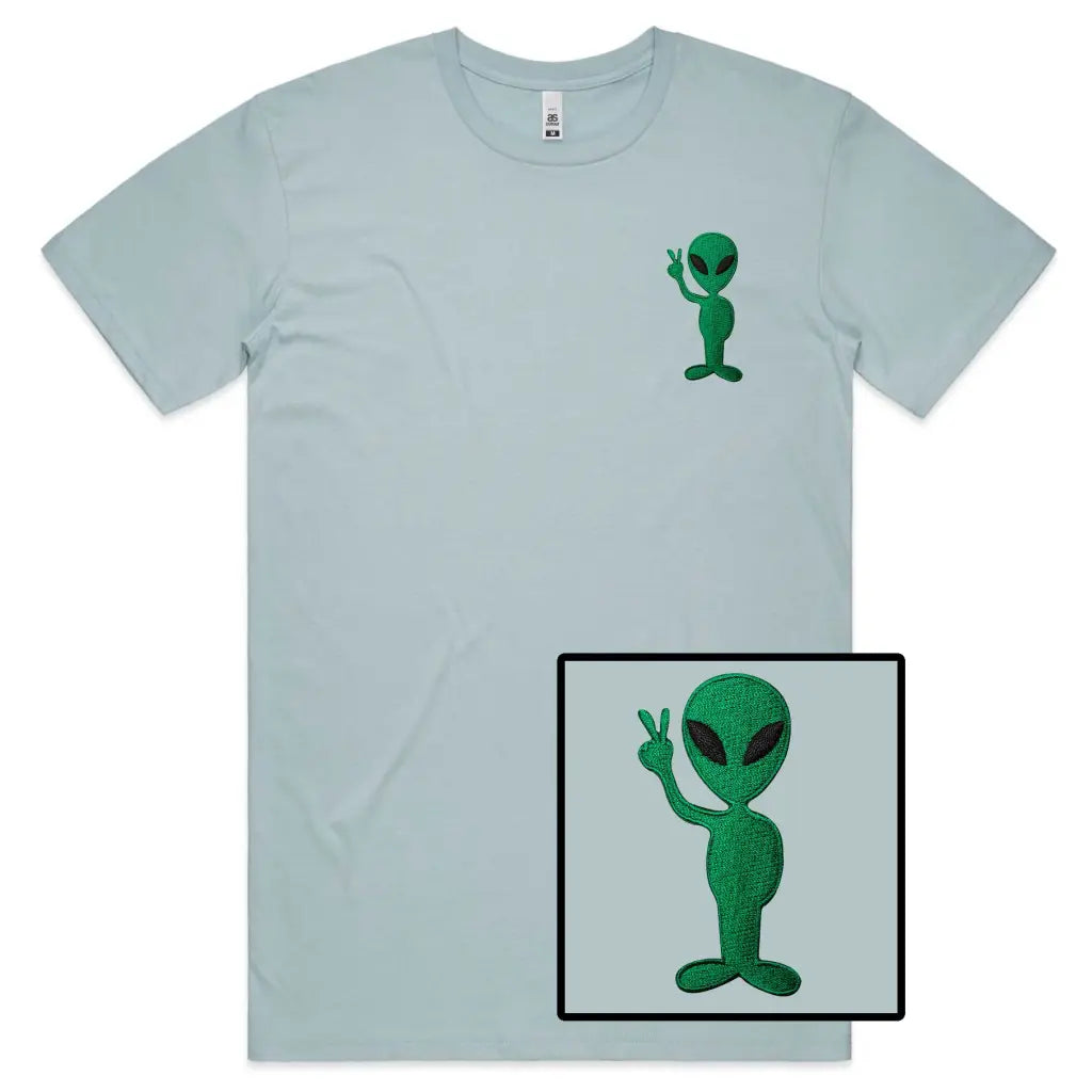 Alien Embroidered T-Shirt - Tshirtpark.com