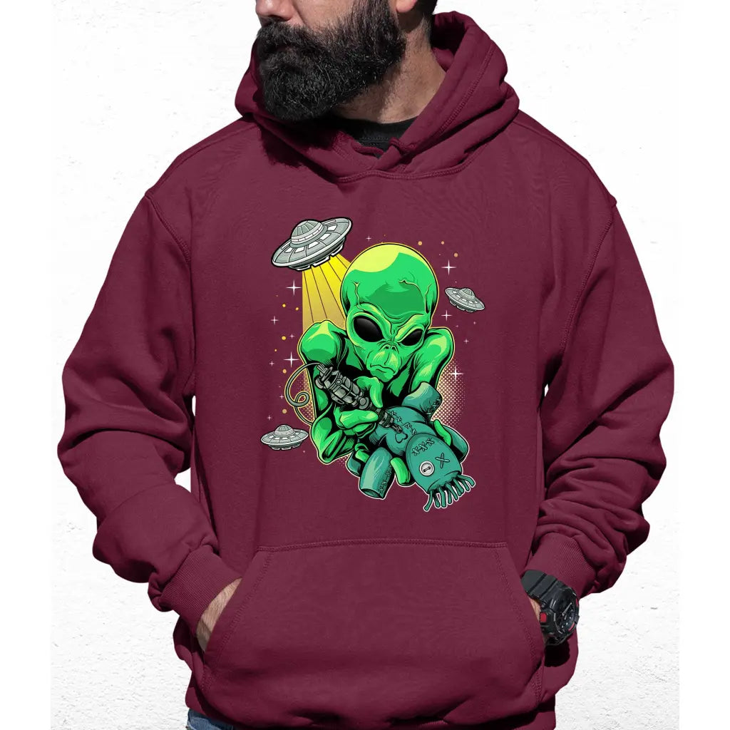 Alien Tattoo Colour Hoodie - Tshirtpark.com