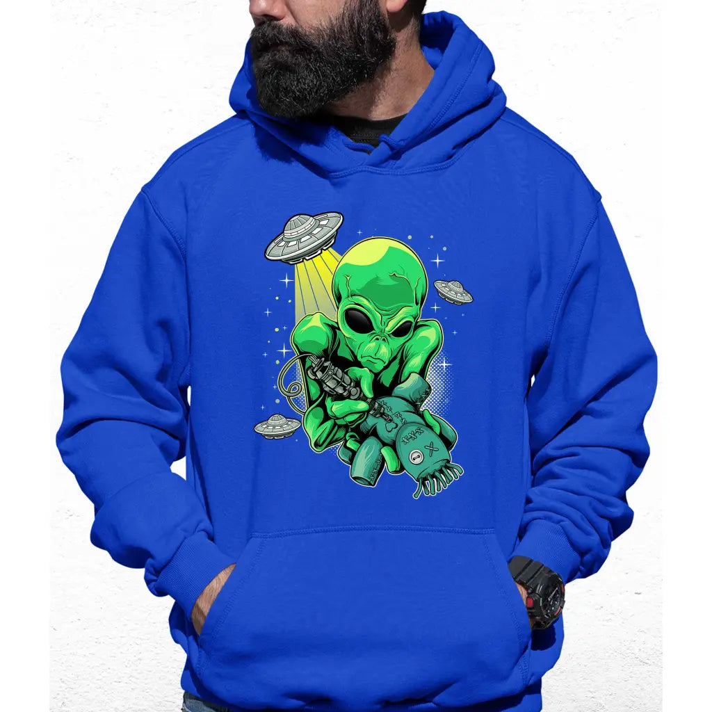 Alien Tattoo Colour Hoodie - Tshirtpark.com