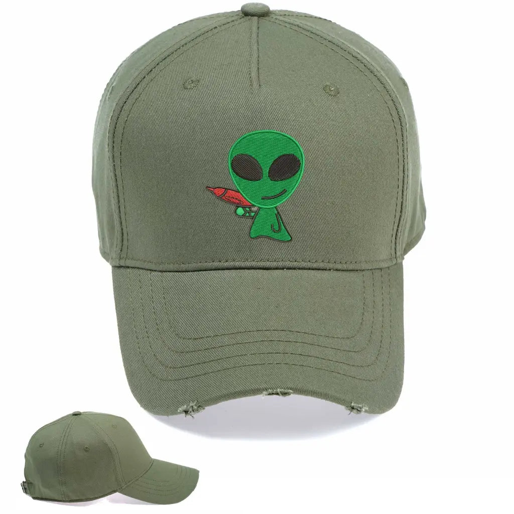 Alien With Gun Cap - Tshirtpark.com