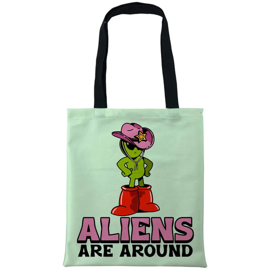Aliens Are All Around Tote Bags - Tshirtpark.com