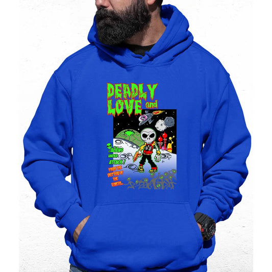 Aliens Under Attack Colour Hoodie - Tshirtpark.com