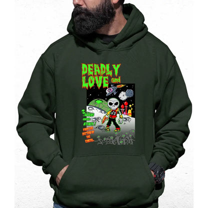 Aliens Under Attack Colour Hoodie - Tshirtpark.com