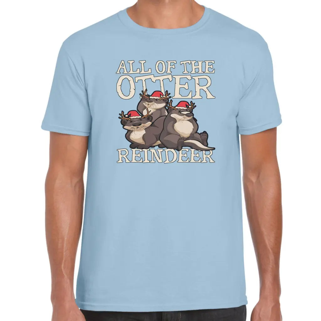 All Of The Otter Reindeer T-Shirt - Tshirtpark.com