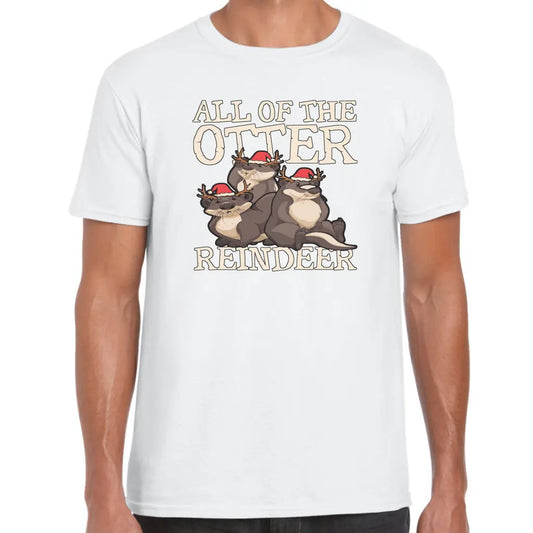 All Of The Otter Reindeer T-Shirt - Tshirtpark.com