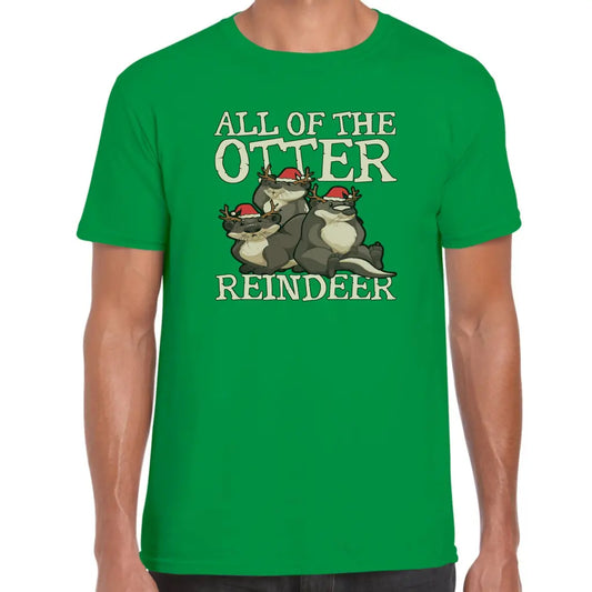 All Of The Otter Reindeer T-Shirt - Tshirtpark.com