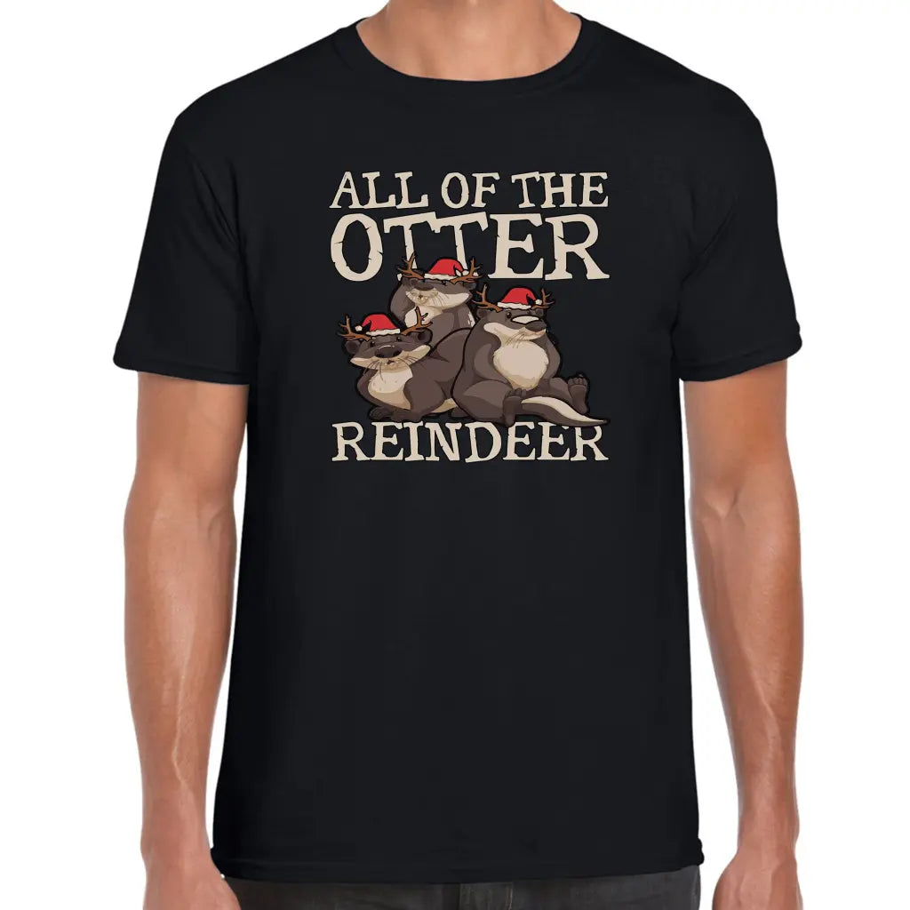 All Of The Otter Reindeer T-Shirt - Tshirtpark.com