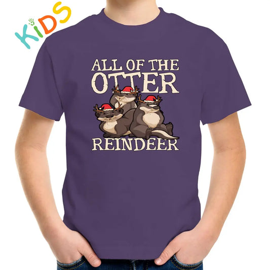 All Of The Otter Reindeers Kids T-shirt - Tshirtpark.com