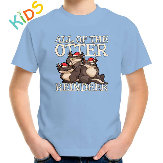 All Of The Otter Reindeers Kids T-shirt - Tshirtpark.com