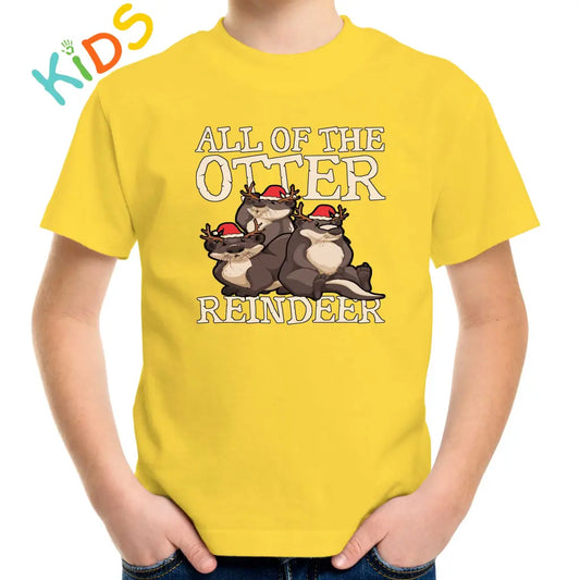 All Of The Otter Reindeers Kids T-shirt - Tshirtpark.com