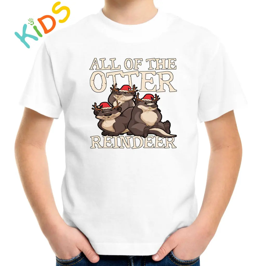 All Of The Otter Reindeers Kids T-shirt - Tshirtpark.com