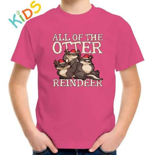 All Of The Otter Reindeers Kids T-shirt - Tshirtpark.com