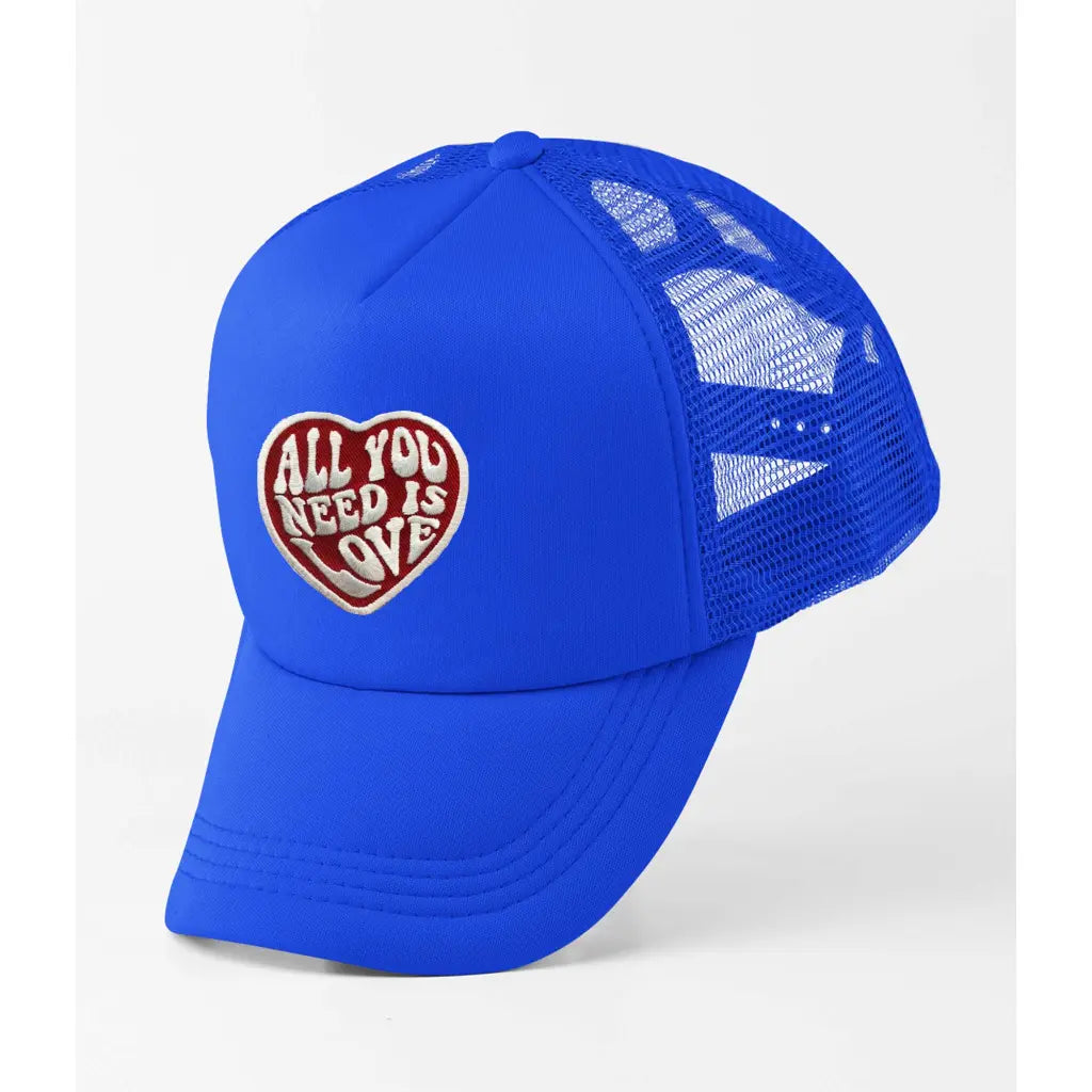 All You Need Is Love Slogan Trucker Cap - Tshirtpark.com