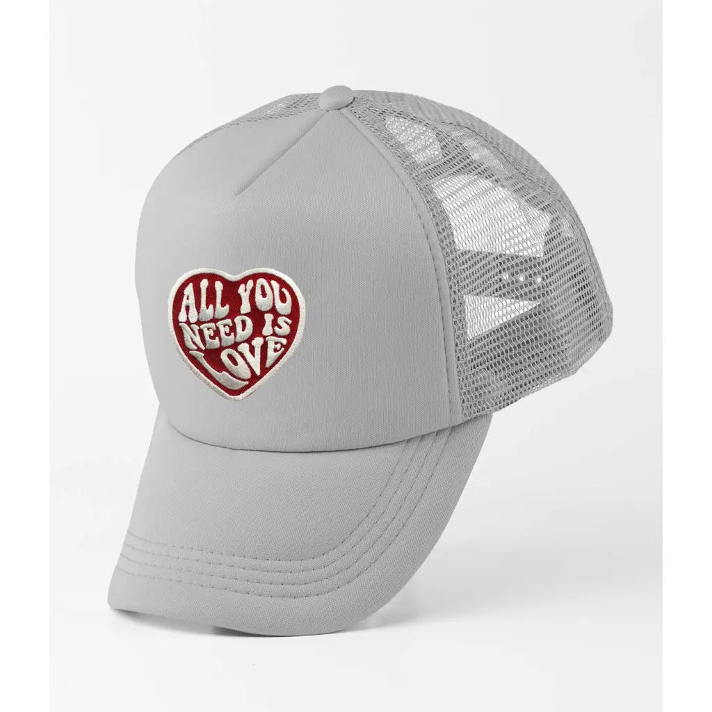 All You Need Is Love Slogan Trucker Cap - Tshirtpark.com