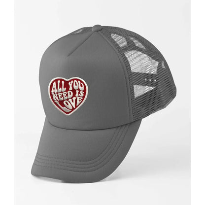 All You Need Is Love Slogan Trucker Cap - Tshirtpark.com