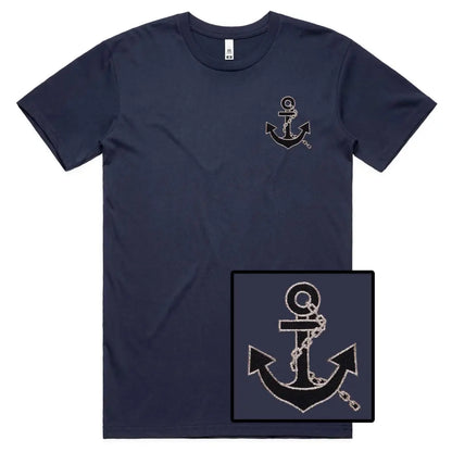 Anchor Embroidered T-Shirt - Tshirtpark.com