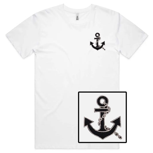 Anchor Embroidered T-Shirt - Tshirtpark.com