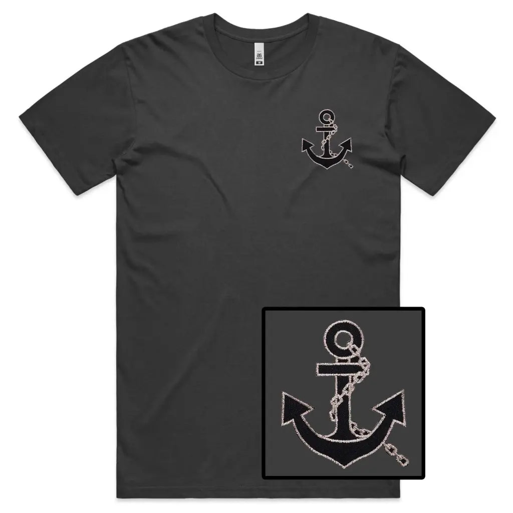 Anchor Embroidered T-Shirt - Tshirtpark.com