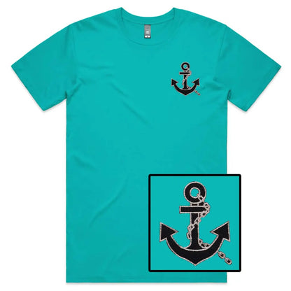 Anchor Embroidered T-Shirt - Tshirtpark.com