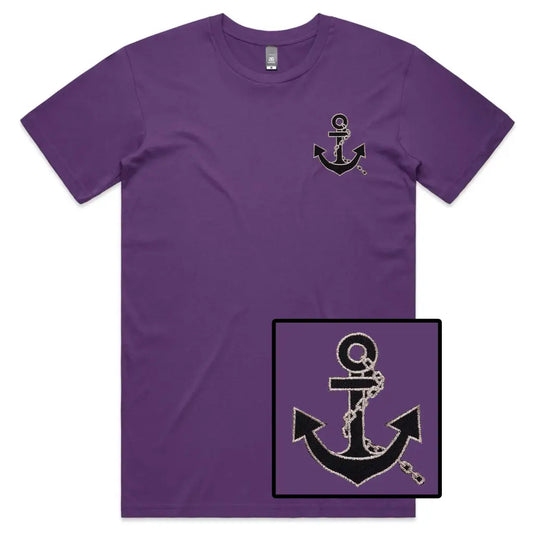 Anchor Embroidered T-Shirt - Tshirtpark.com