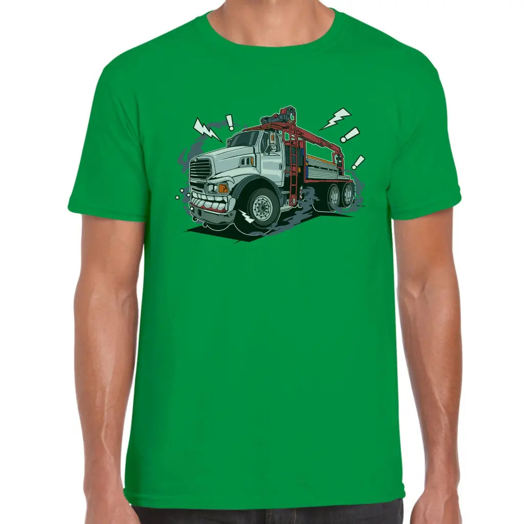 Angry Crane Lorry T-Shirt - Tshirtpark.com