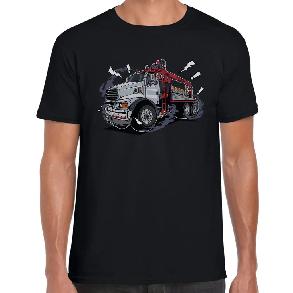 Angry Crane Lorry T-Shirt - Tshirtpark.com