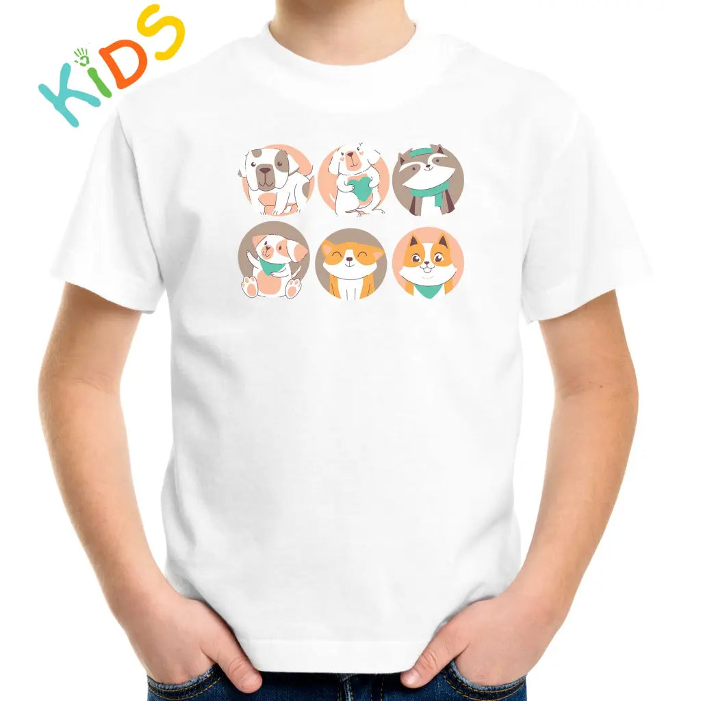 Animals In The Circles Kids T-shirt - Tshirtpark.com