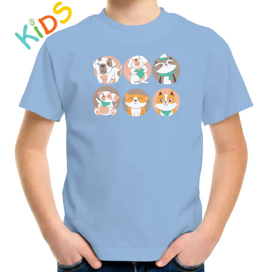 Animals In The Circles Kids T-shirt - Tshirtpark.com