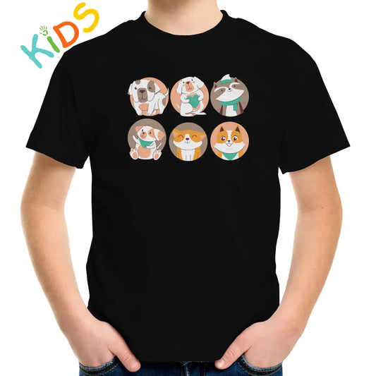 Animals In The Circles Kids T-shirt - Tshirtpark.com