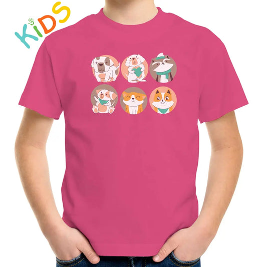 Animals In The Circles Kids T-shirt - Tshirtpark.com