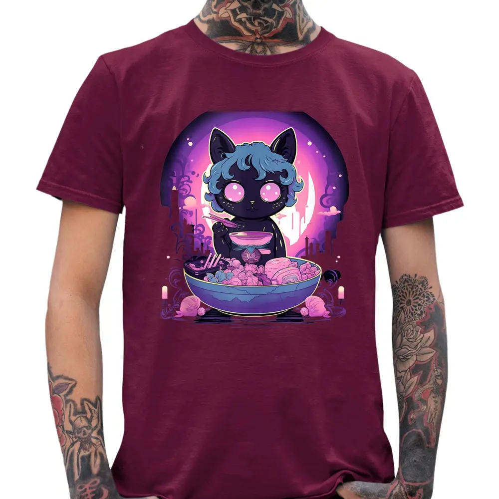 Anime Cat Ramen T-Shirt - Tshirtpark.com