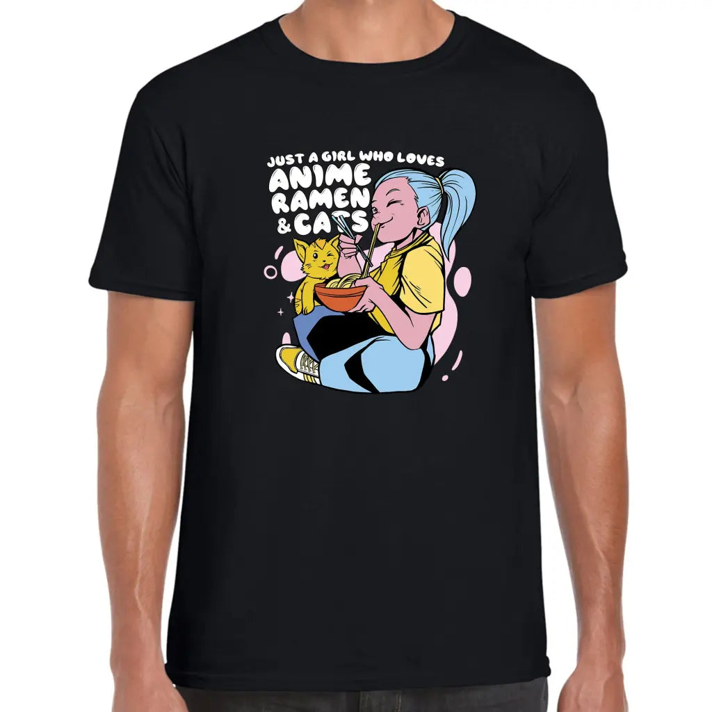 Anime Girl Ramen T-Shirt - Tshirtpark.com