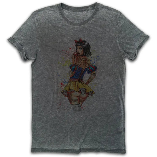 Apple Princess Vintage Burn-Out T-shirt - Tshirtpark.com