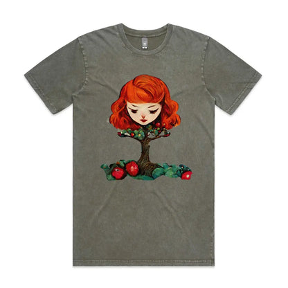 Apple Tree Stone Wash T-Shirt - Tshirtpark.com
