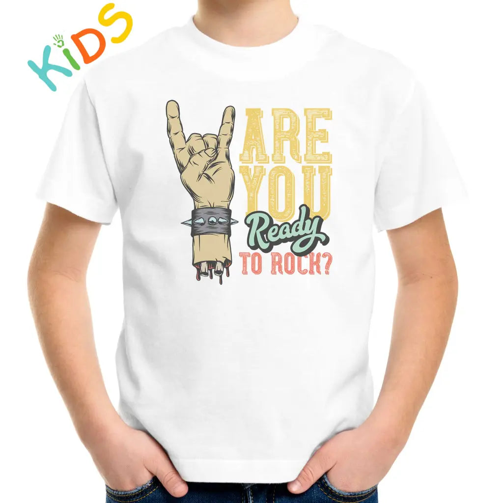 Are You Ready To Rock Kids T-shirt - Tshirtpark.com