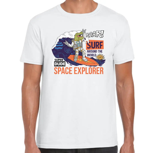 Astro Surfer T-Rex T-Shirt - Tshirtpark.com