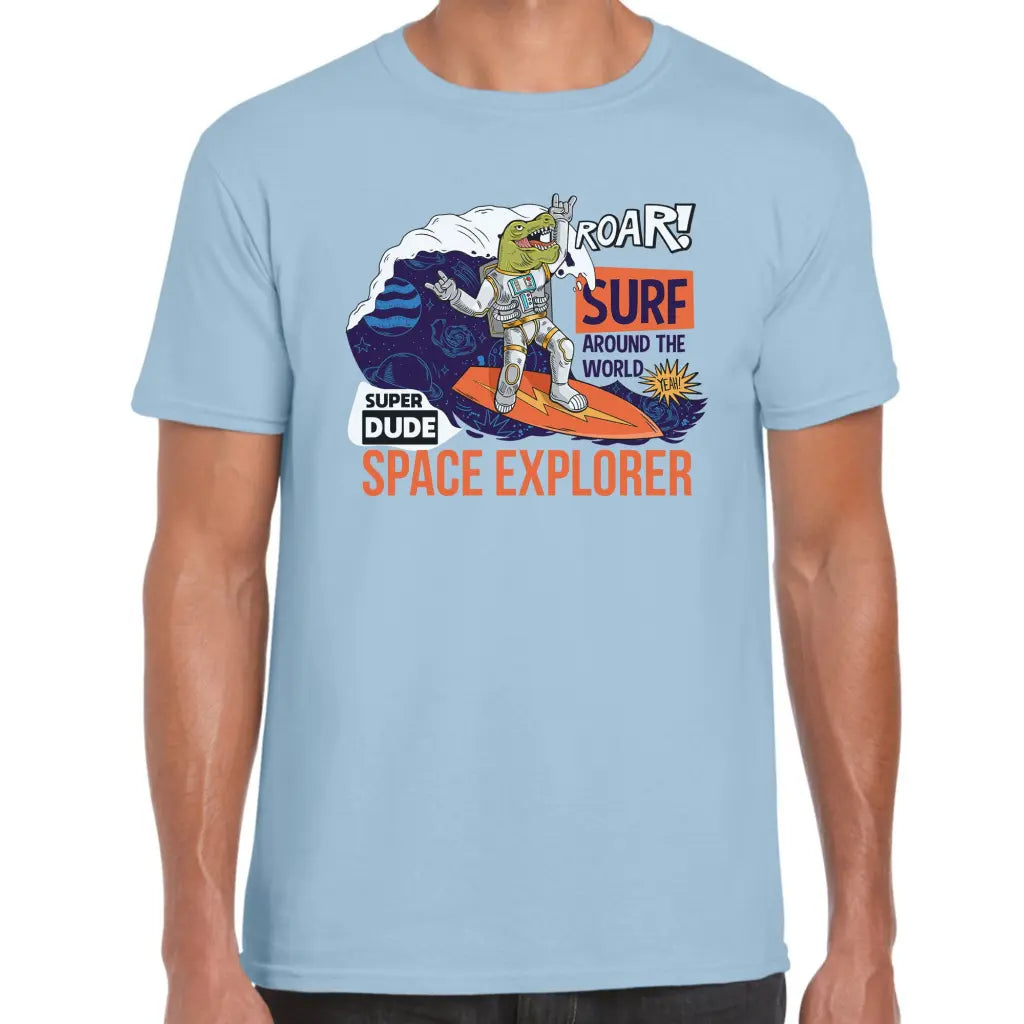 Astro Surfer T-Rex T-Shirt - Tshirtpark.com