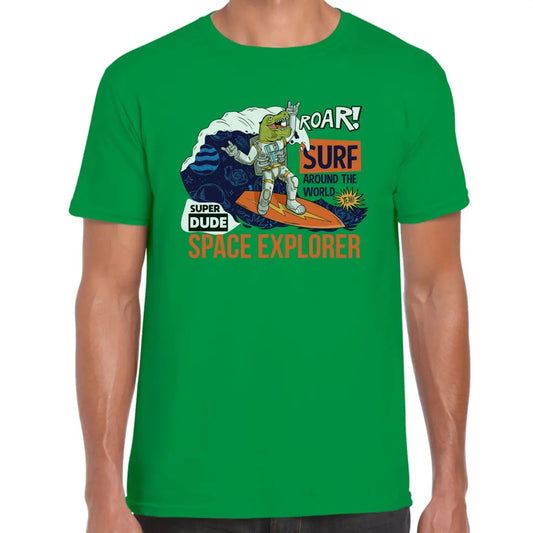 Astro Surfer T-Rex T-Shirt - Tshirtpark.com